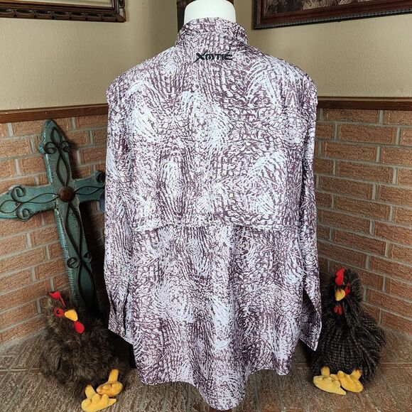 Xotic Camo and Fishing Gear Long Sleeve Vented Camo Shirt Size 3XL - Picture 3 of 7